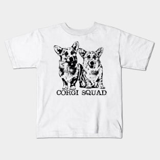 Corgi Squad- Welsh Corgi Kids T-Shirt